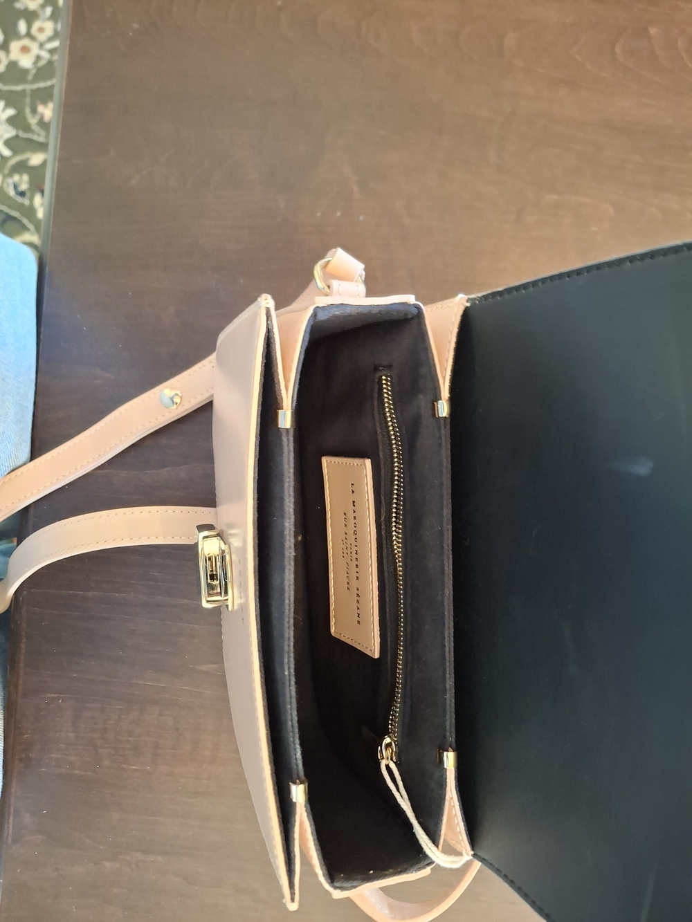 Sézane Mini Milo Handbag In Iced Pink Leather NWT - Picture 3 of 4